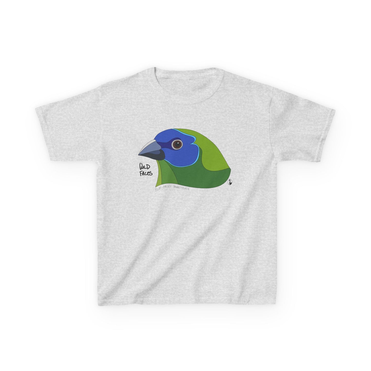 Blue-faced Parrotfinch | Kids Heavy Cotton™ Tee