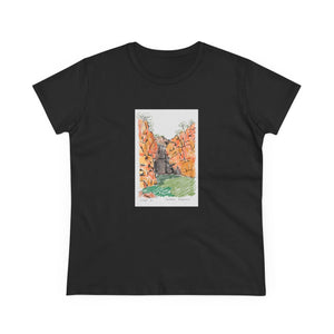 Southern Rockhole, Nitmiluk - Women's Midweight Cotton Tee Printify