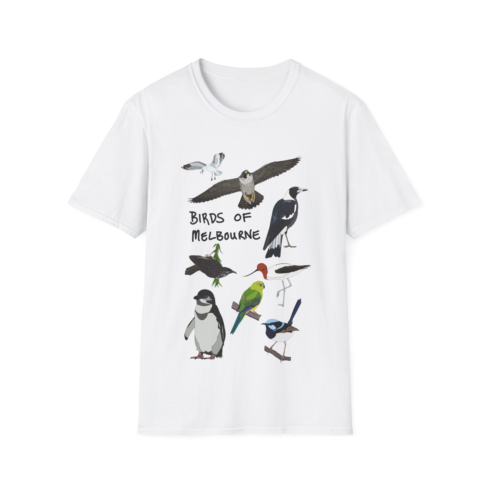 Birds of Melbourne - Unisex Softstyle T-Shirt