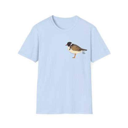 Hooded Plover - Small design - Unisex Softstyle T-Shirt