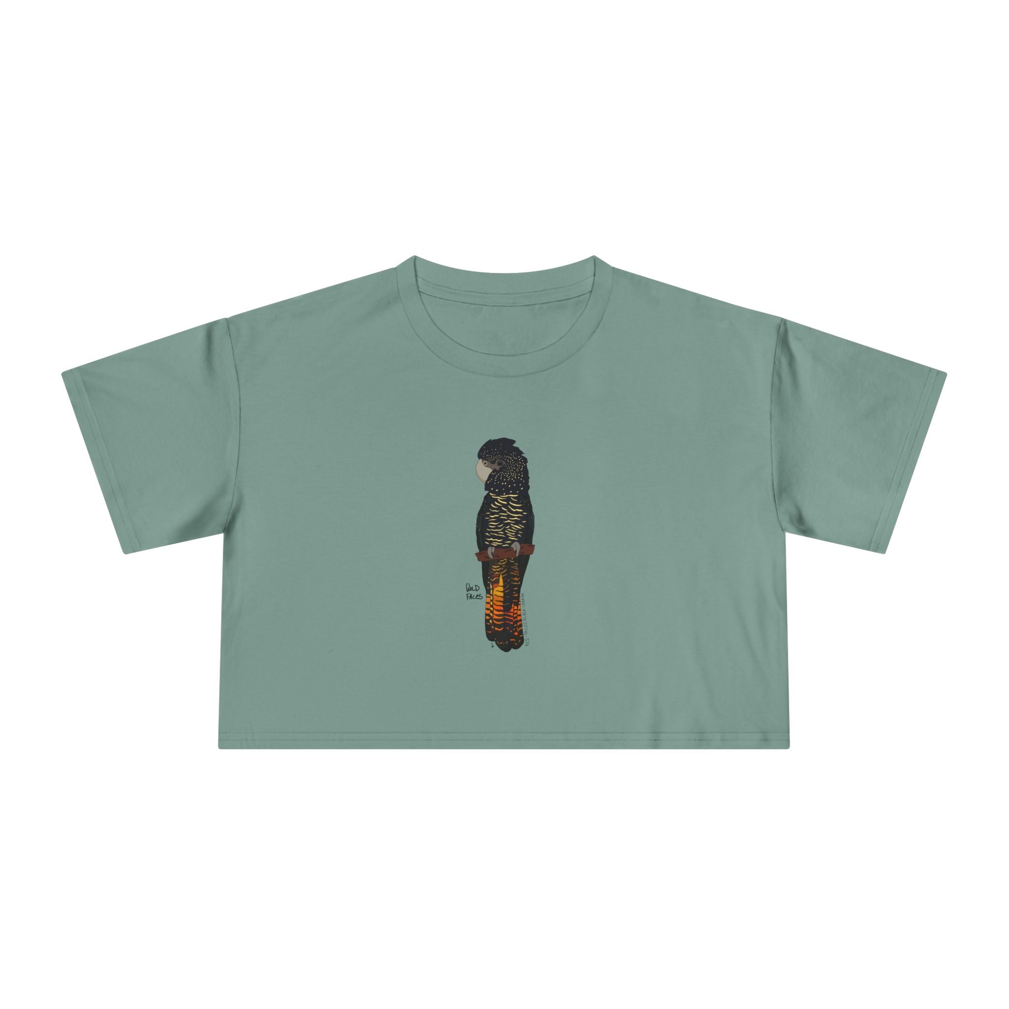 Red-tailed Black Cockatoo - Women's Crop Tee