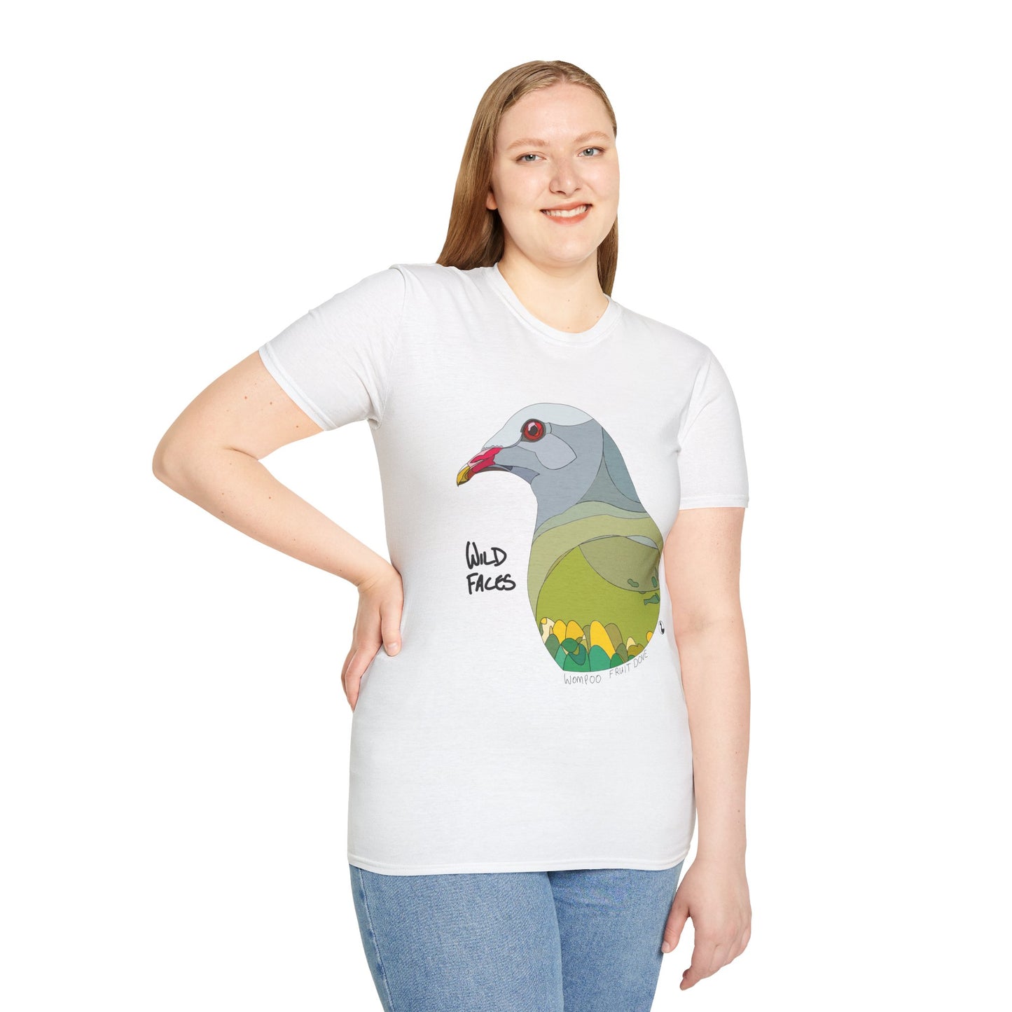 Wompoo Fruit Dove - Unisex Softstyle T-Shirt Printify