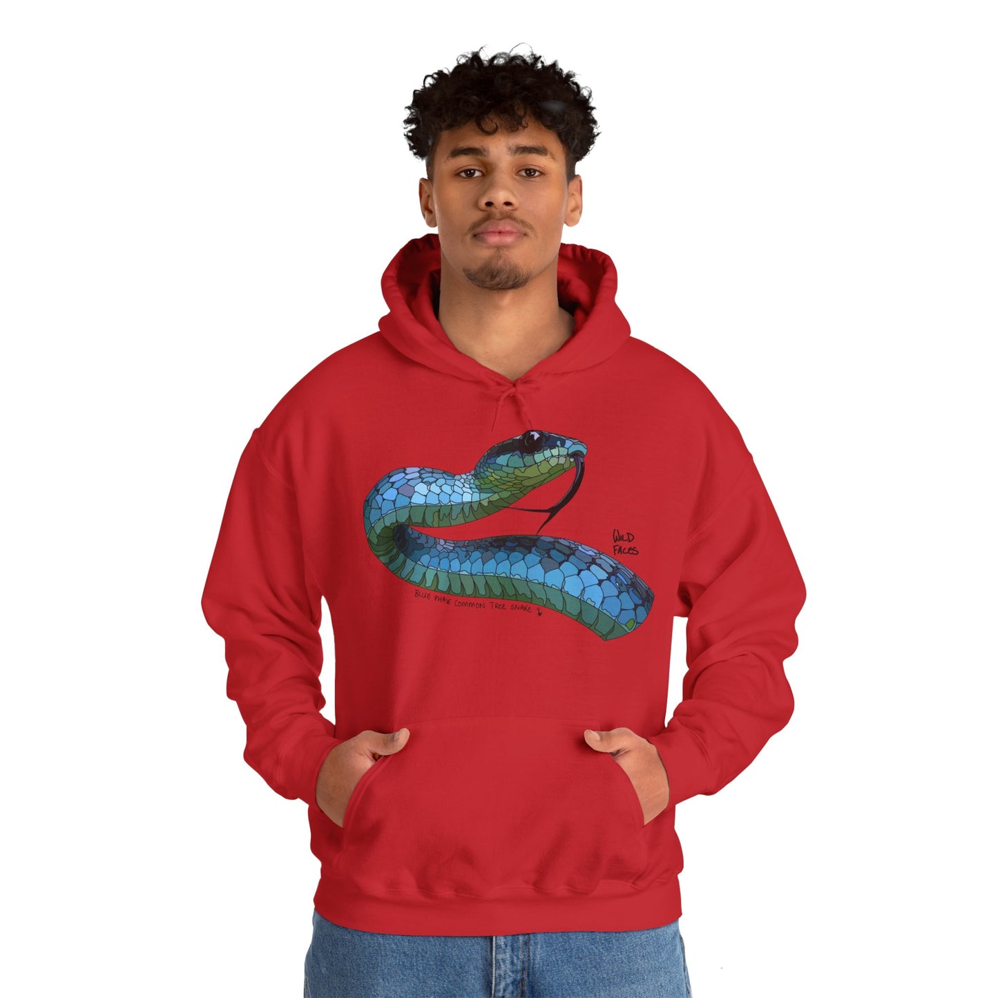 Blue Phase Common Tree-snake | Unisex Heavy Blend™ Hooded Sweatshirt