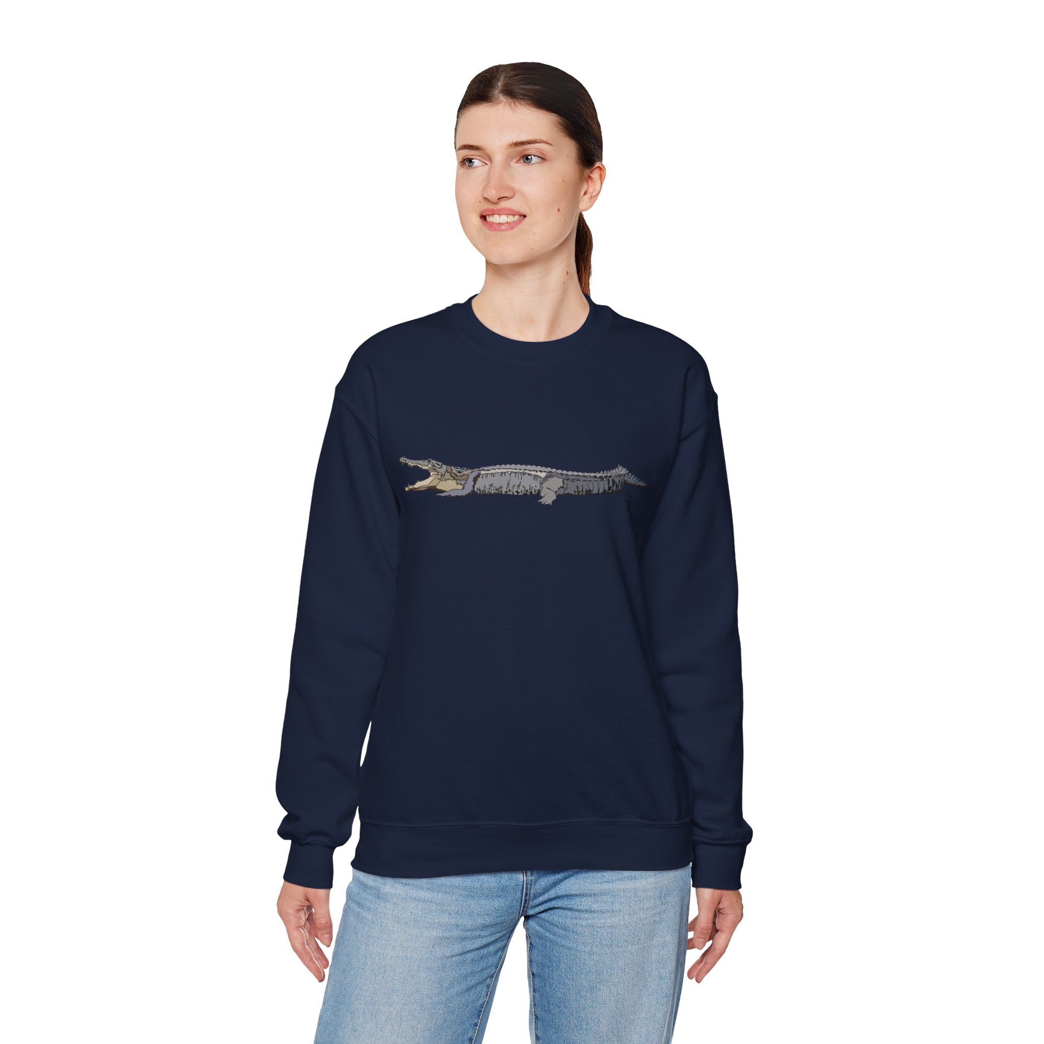 Saltwater Crocodile Sweatshirt | Unisex Heavy Blend™ Crewneck Printify