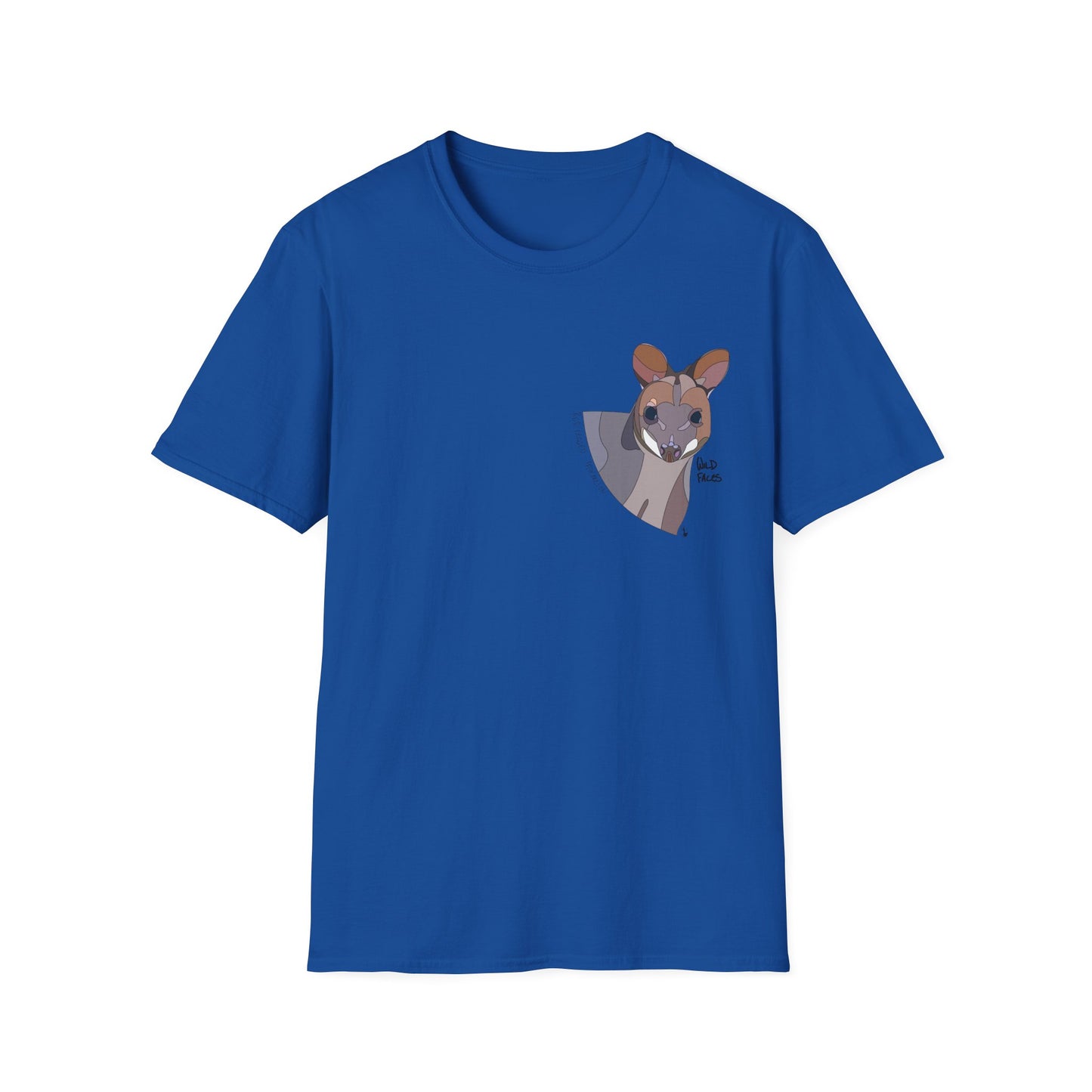 Red-legged Pademelon - Small design - Unisex Softstyle T-Shirt