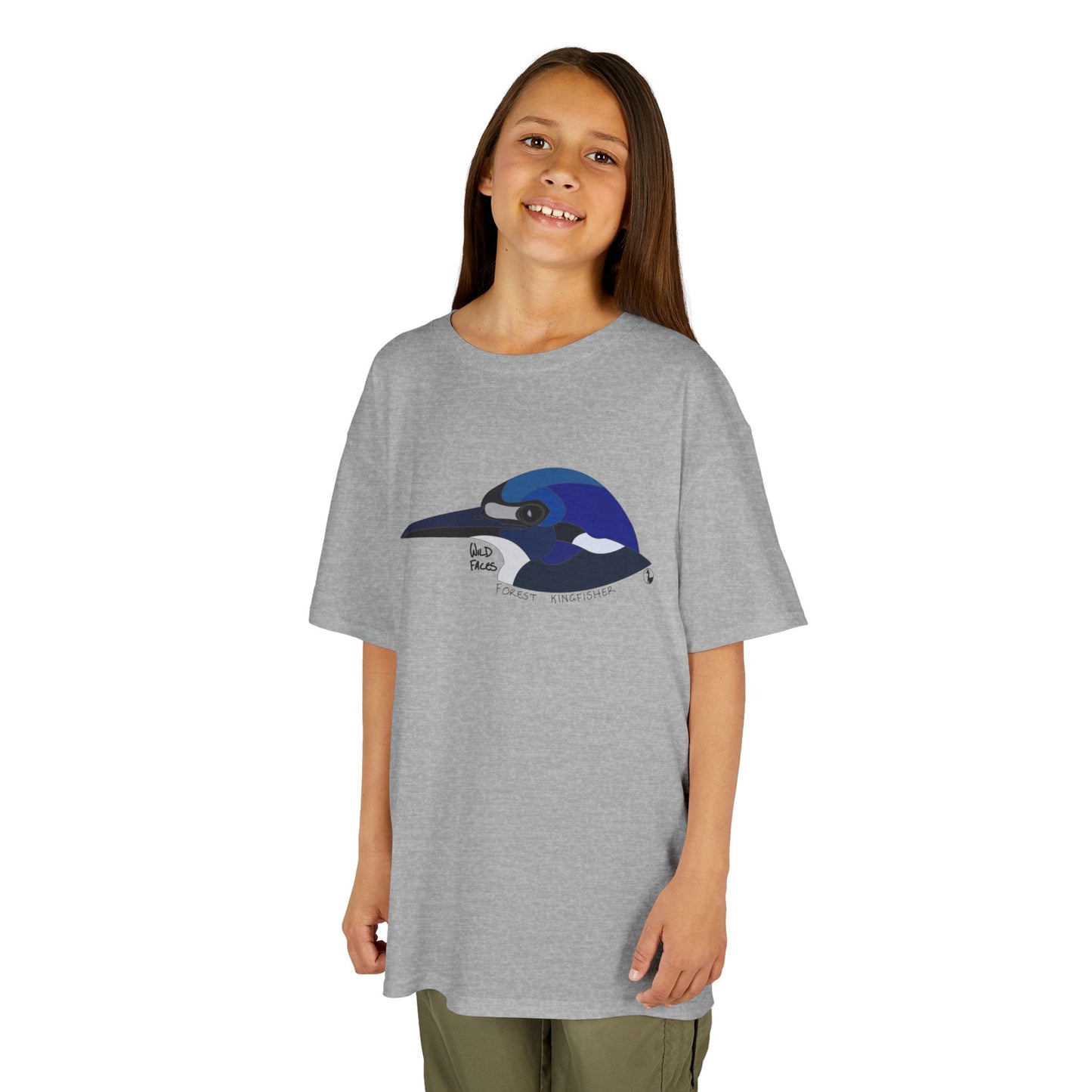 Forest Kingfisher (head) | Kids Heavy Cotton™ Tee