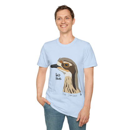 Bush Stone-curlew Head - Unisex Softstyle T-Shirt