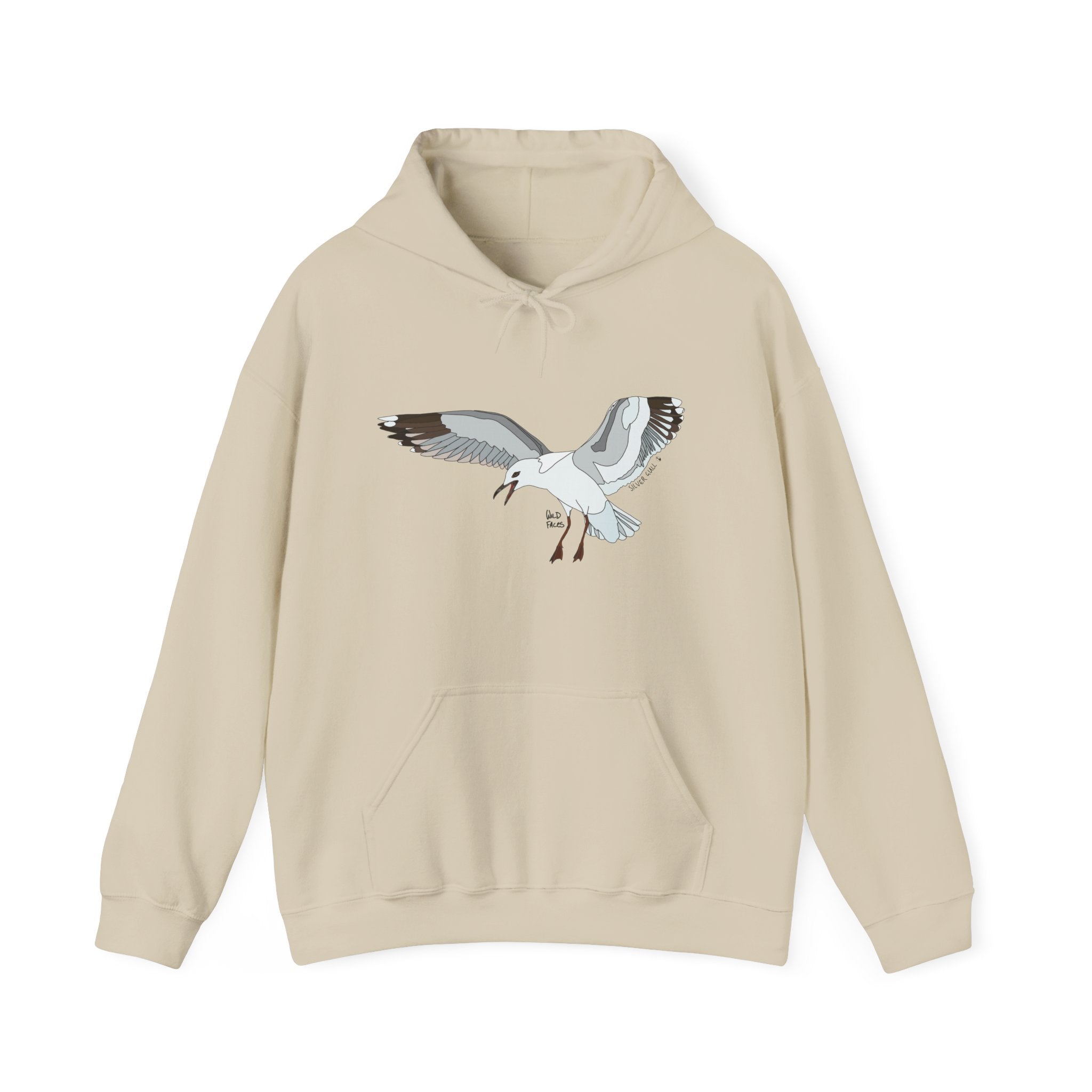 Silver Gull - in flight | Unisex Heavy Blend™ Hooded Sweatshirt