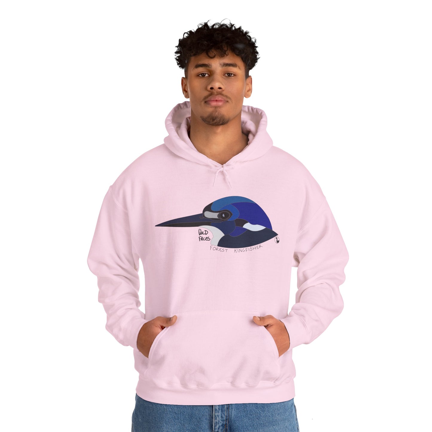 Forest Kingfisher Head | Unisex Heavy Blend™ Hooded Sweatshirt