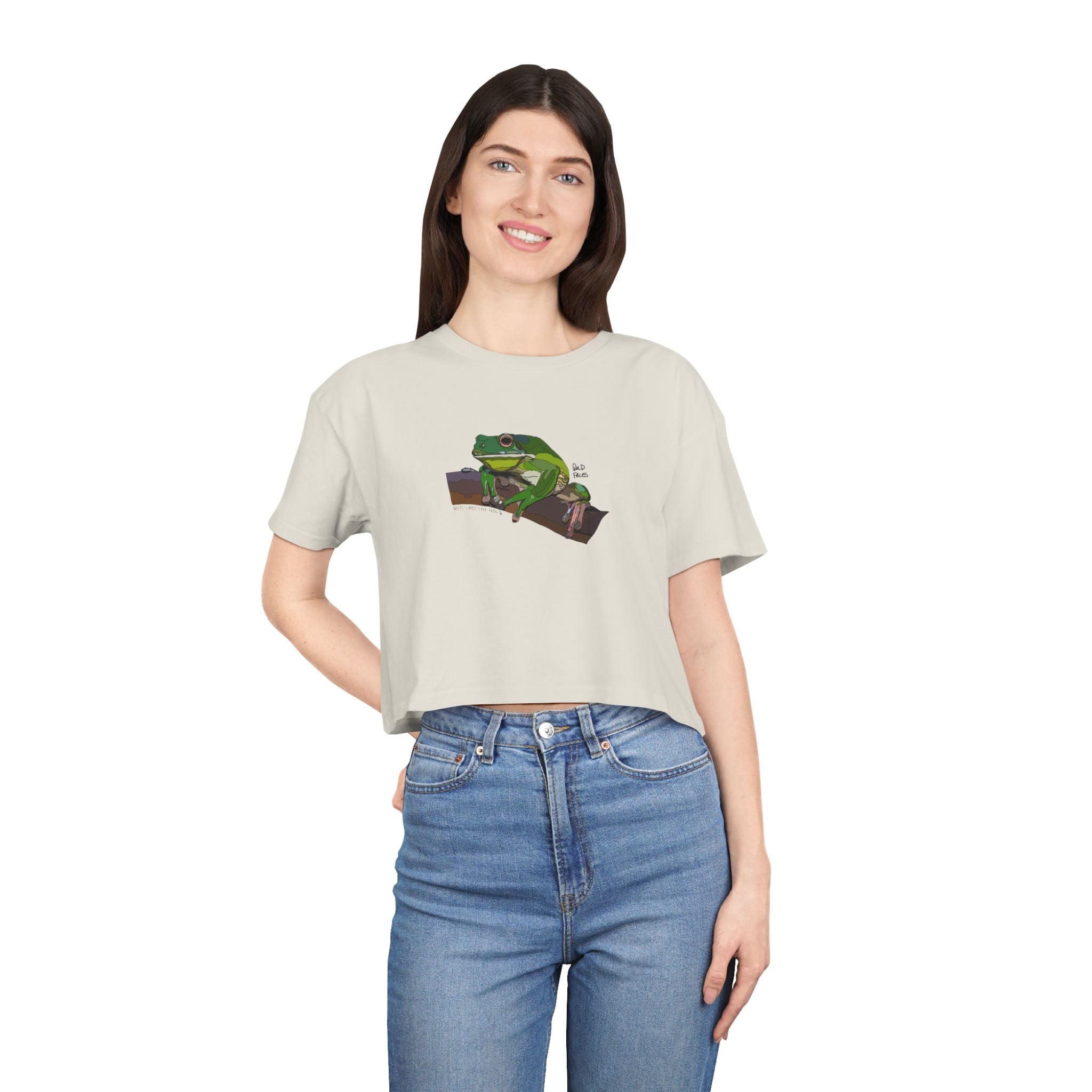 White-lipped Tree Frog - Women's Crop Tee
