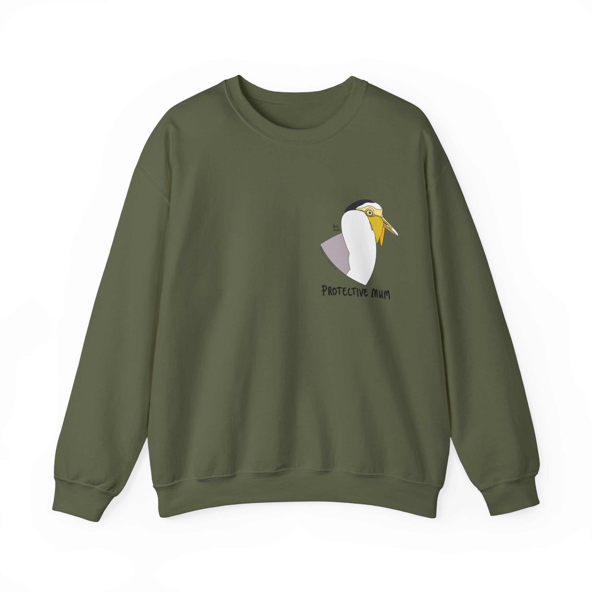 Protective mum - Masked Lapwing Sweatshirt | Unisex Heavy Blend™ Crewneck