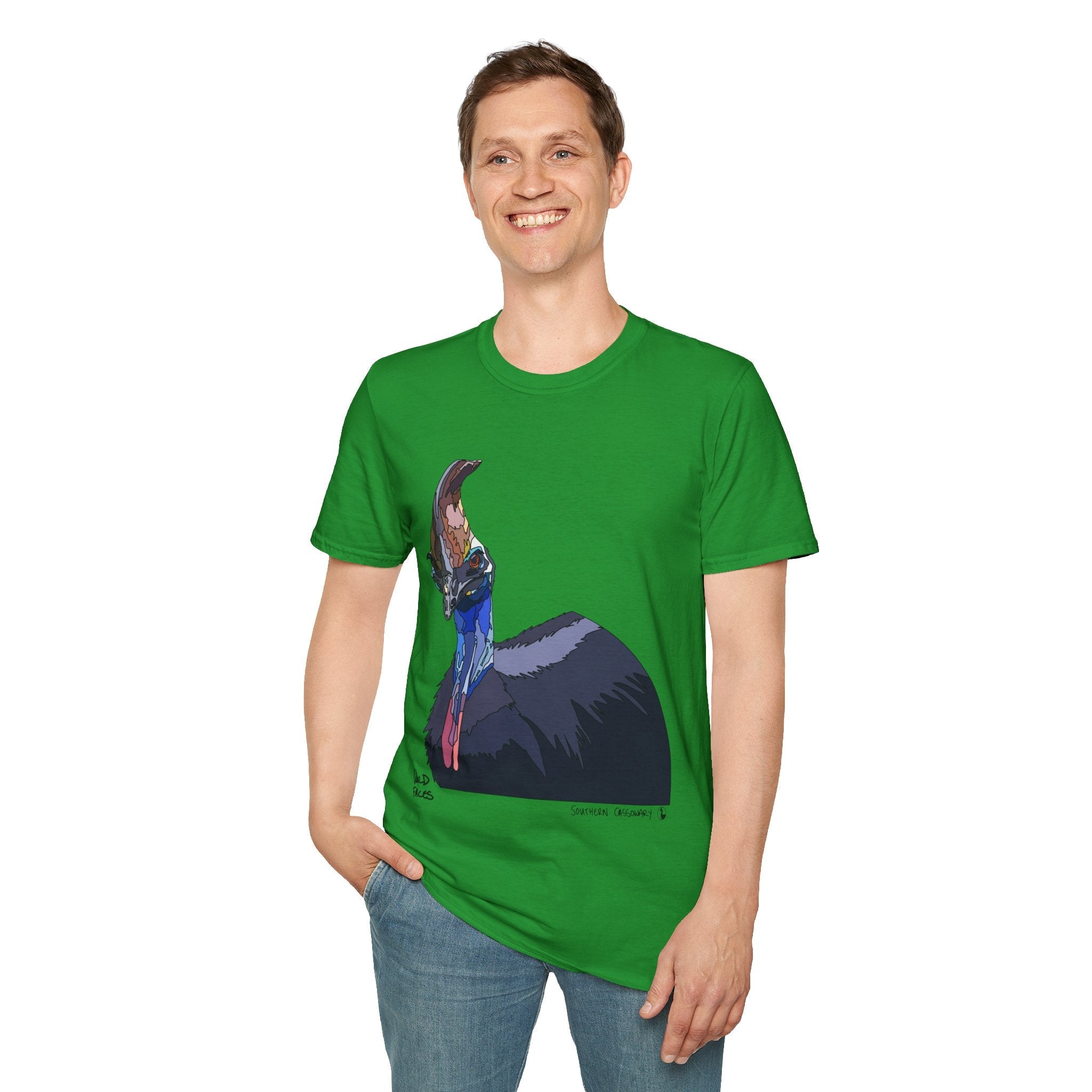 Southern Cassowary - Unisex Softstyle T-Shirt Printify