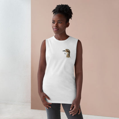 Bush Stone-curlew Head - Unisex Barnard Tank Printify