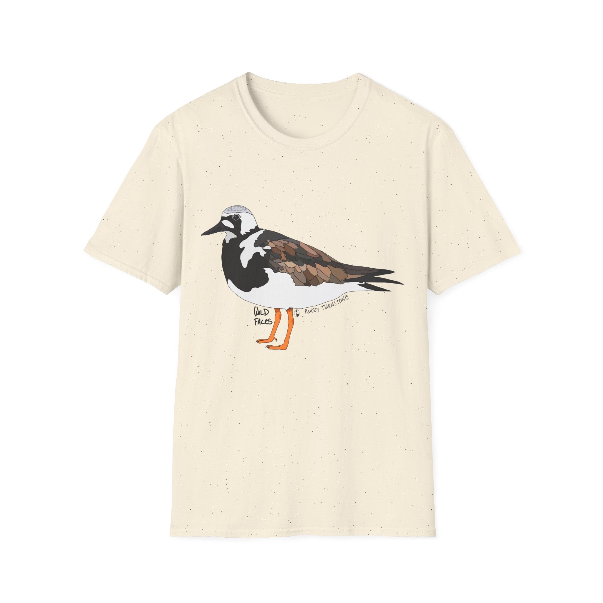 Ruddy Turnstone- large design - Unisex Softstyle T-Shirt Printify