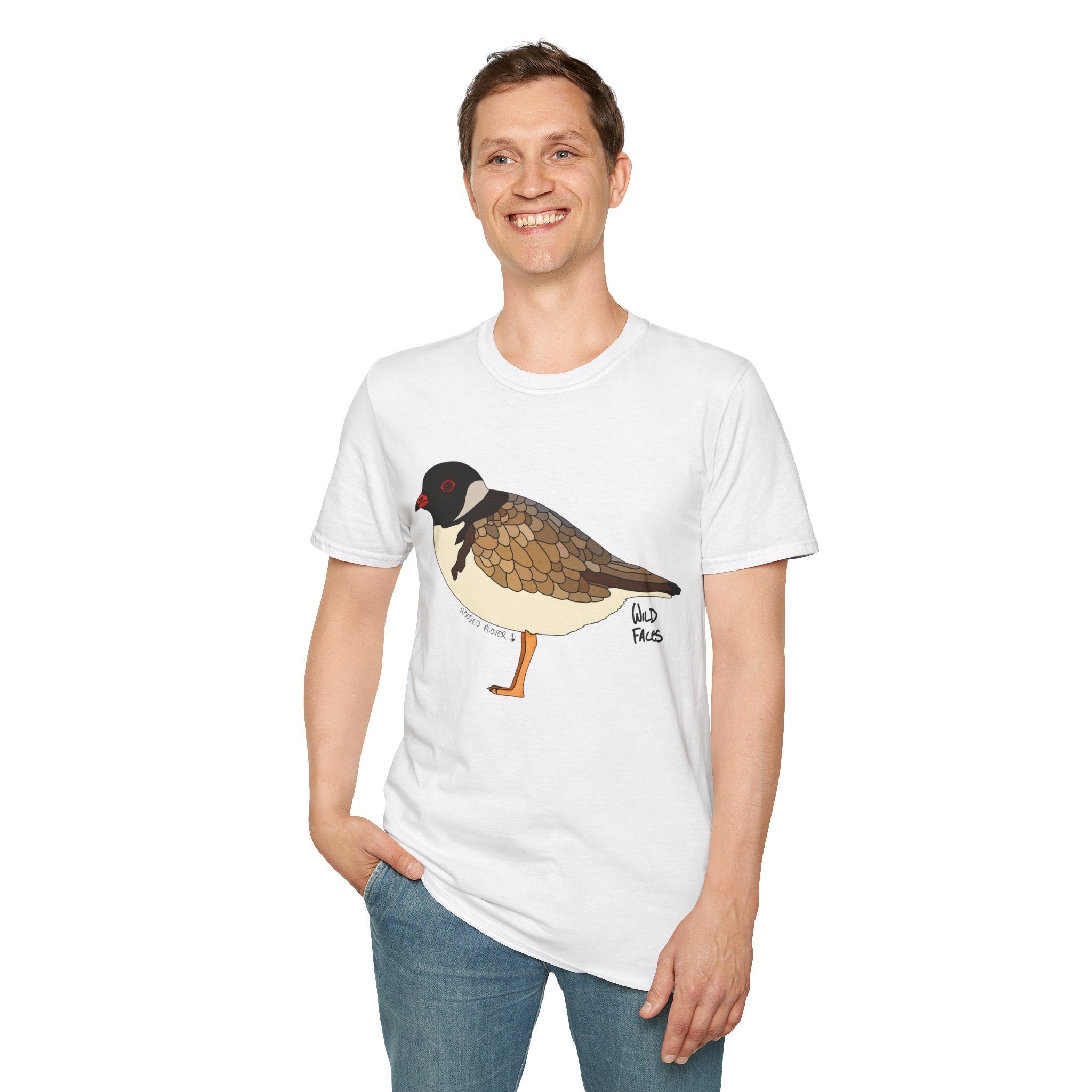 Hooded Plover - Unisex Softstyle T-Shirt Printify