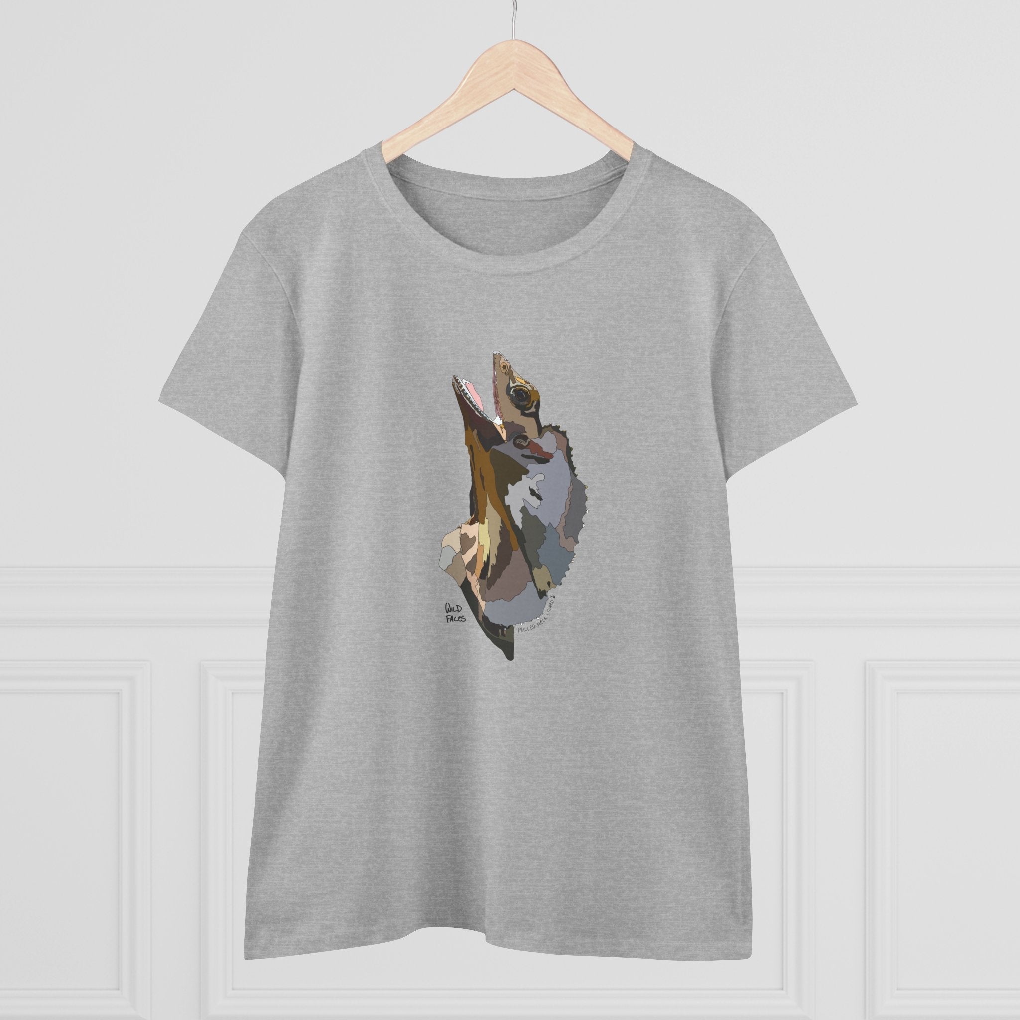 Frilled-neck Lizard - Women's Midweight Cotton Tee Printify