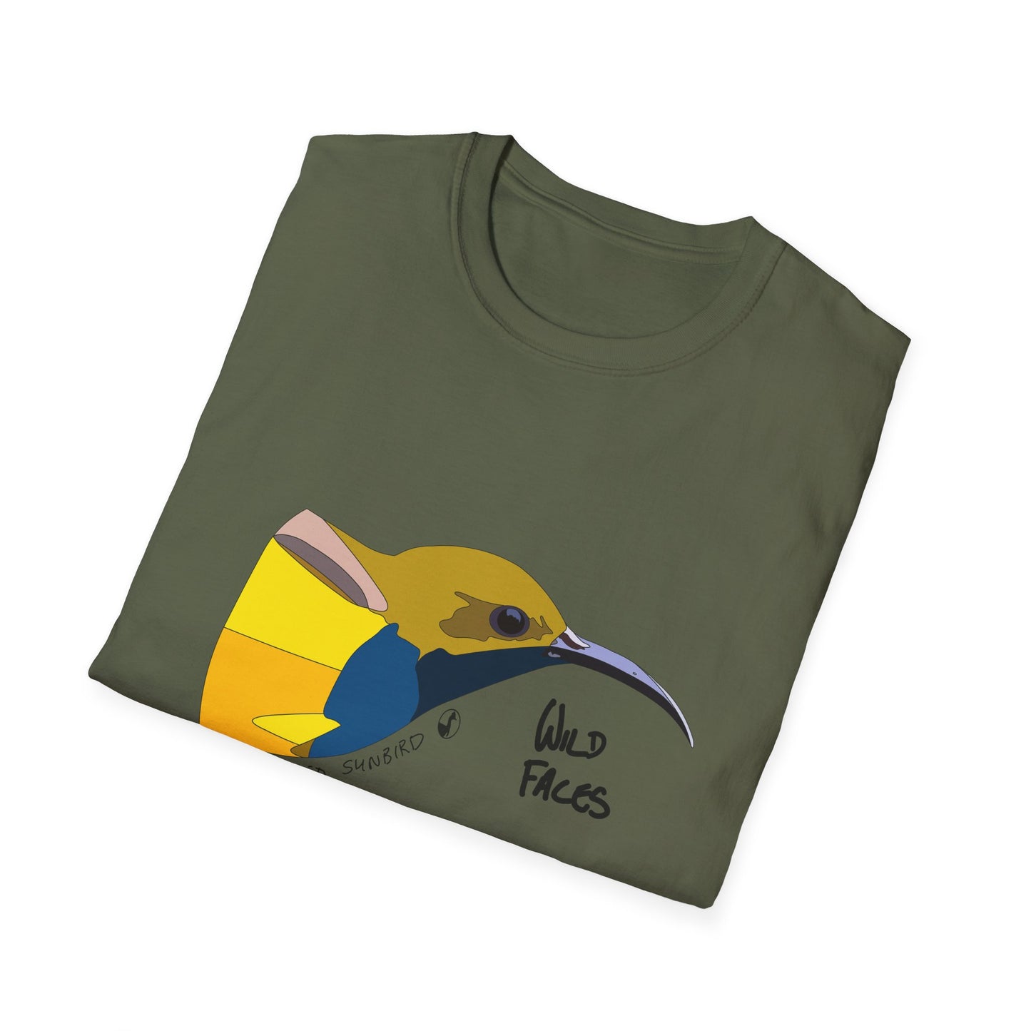 Olive-backed Sunbird - Unisex Softstyle T-Shirt Printify