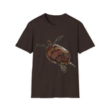 Green Turtle - Unisex Softstyle T-Shirt Printify