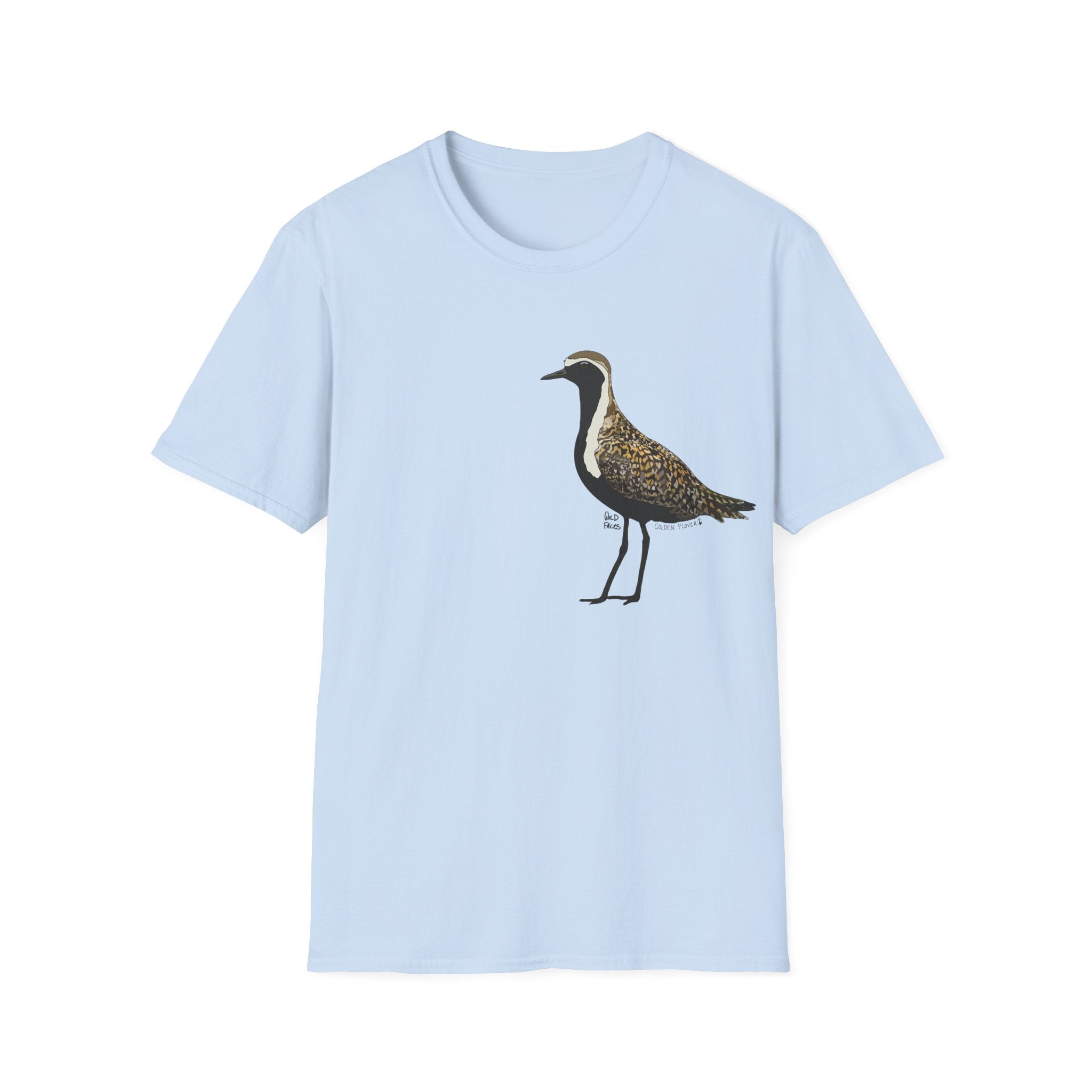 Golden Plover - Small design - Unisex Softstyle T-Shirt Printify