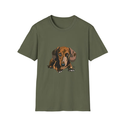 Dachshund (body) - Unisex Softstyle T-Shirt