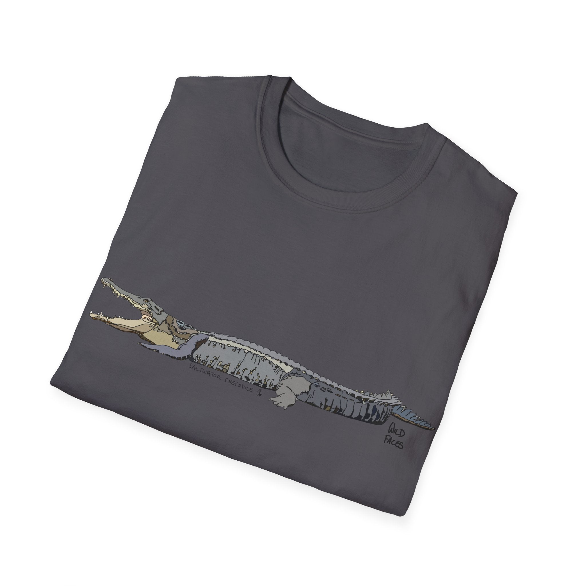 Saltwater Crocodile- Unisex Softstyle T-Shirt Printify