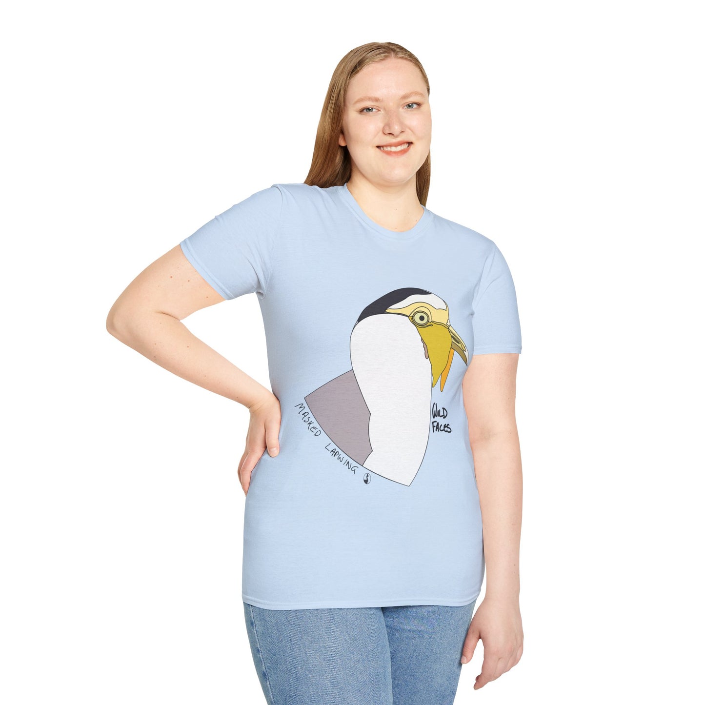 Masked Lapwing - Unisex Softstyle T-Shirt