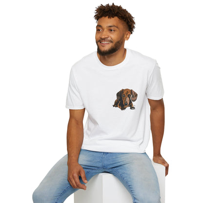 Dachshund (small body) - Unisex Softstyle T-Shirt