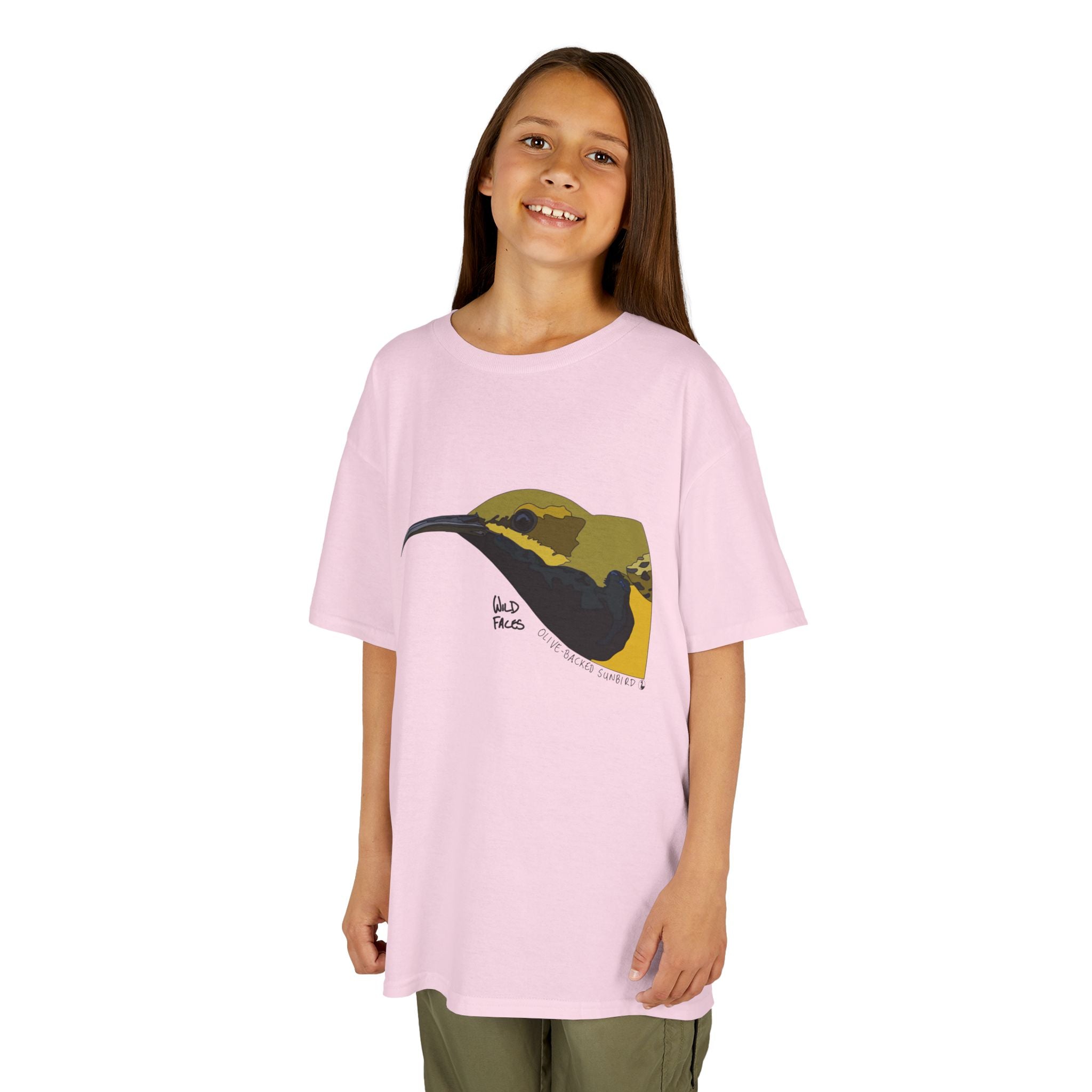 Olive-backed Sunbird | Kids Heavy Cotton™ Tee Printify