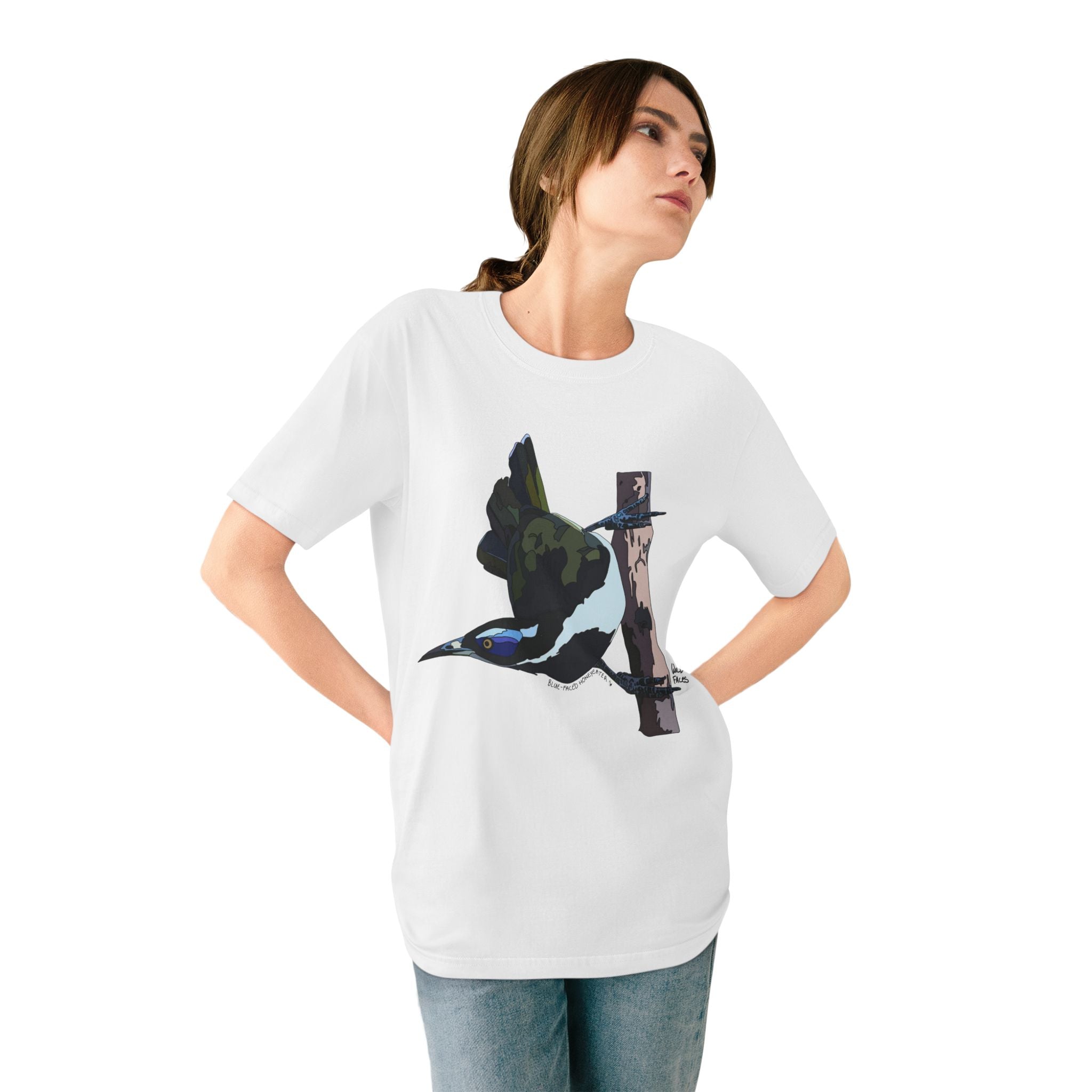 Blue-faced Honeyeater | Organic Staple T-shirt Printify