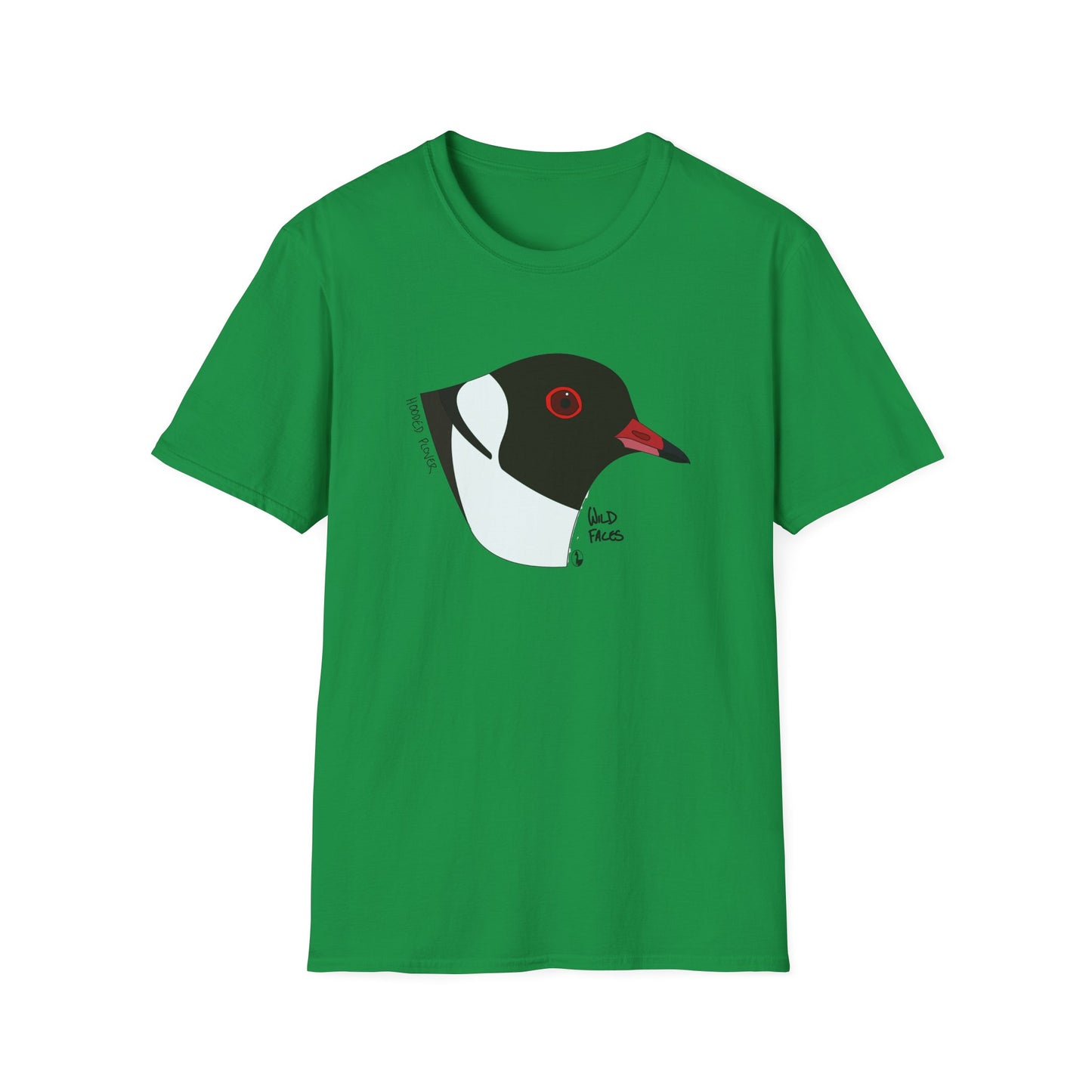 Hooded Plover Head- Unisex Softstyle T-Shirt