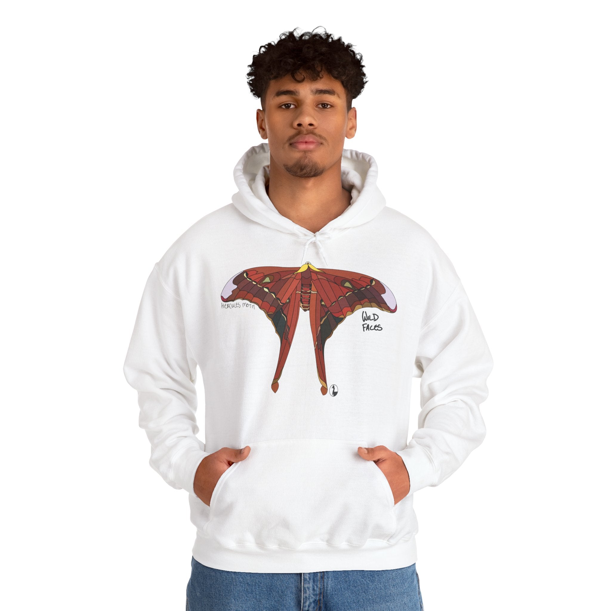 Hercules Moth | Unisex Heavy Blend™ Hooded Sweatshirt Printify