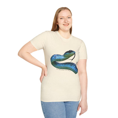 Blue Phase Common Tree-Snake - Unisex Softstyle T-Shirt