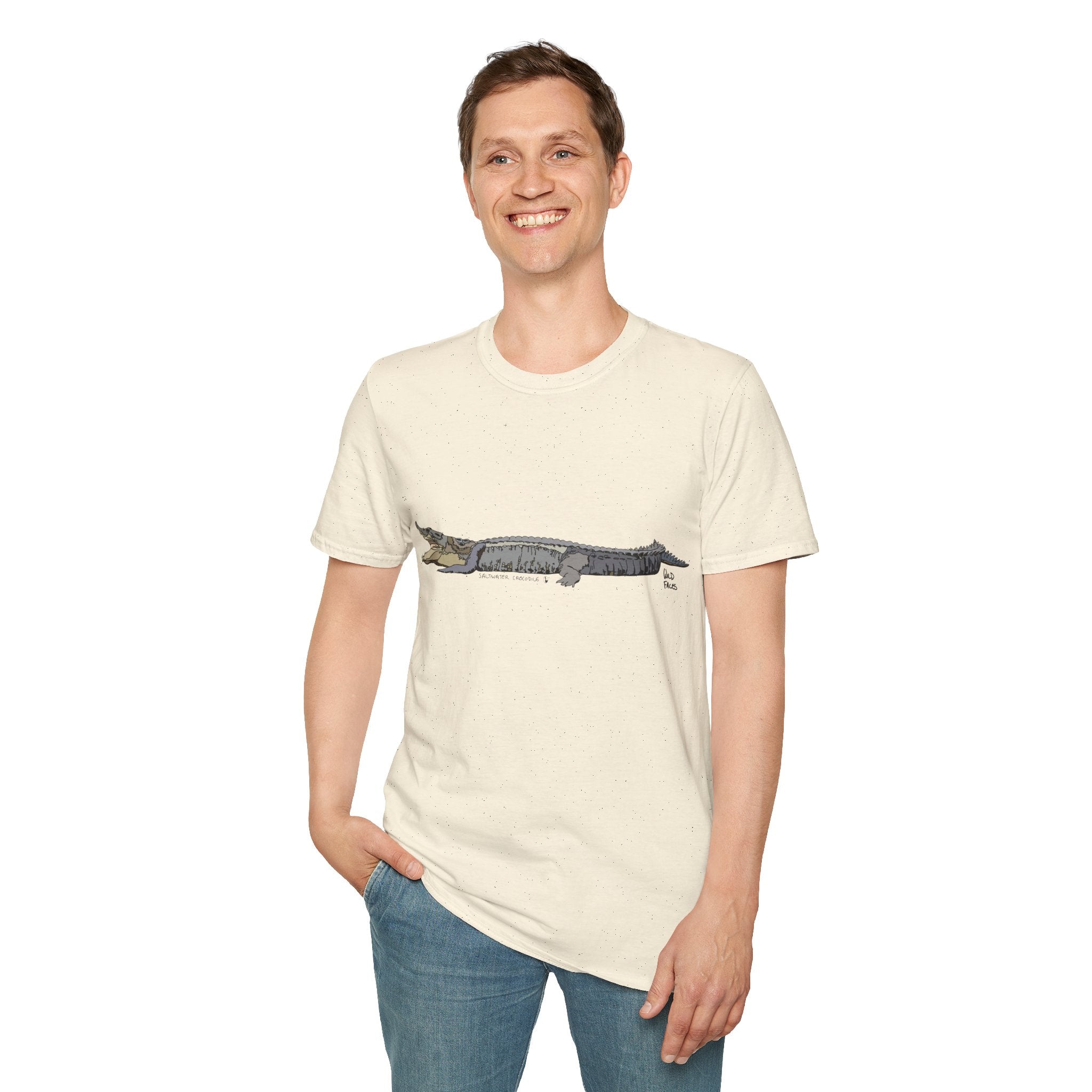 Saltwater Crocodile- Unisex Softstyle T-Shirt Printify