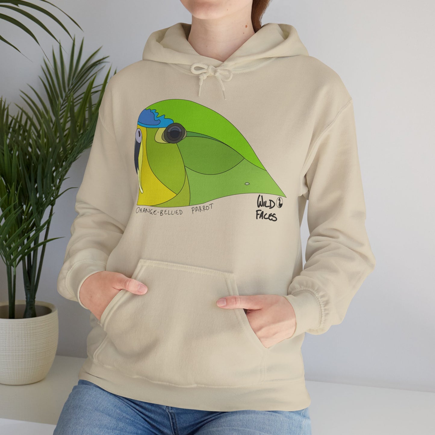 Orange-bellied Parrot | Unisex Heavy Blend™ Hooded Sweatshirt