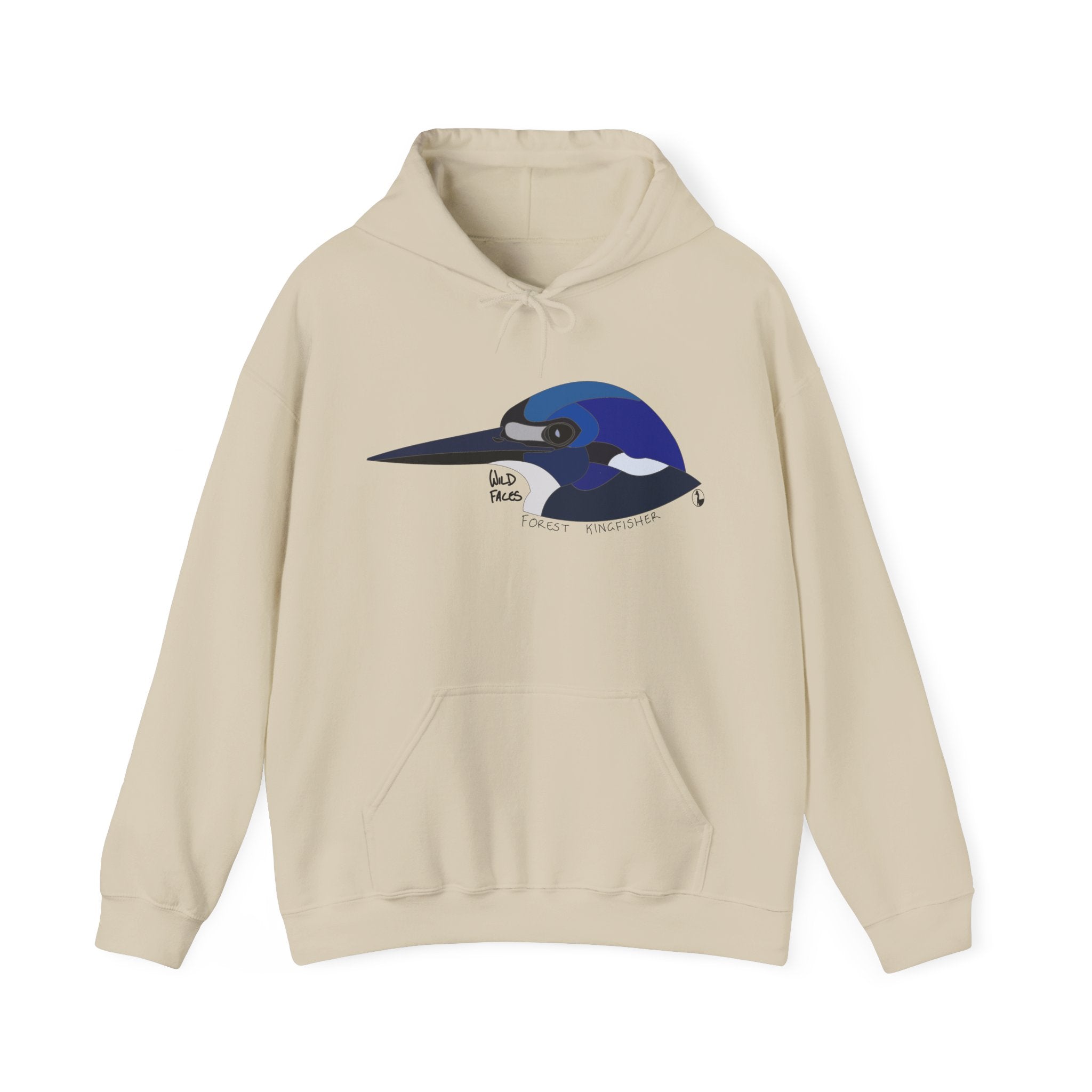 Forest Kingfisher Head | Unisex Heavy Blend™ Hooded Sweatshirt Printify
