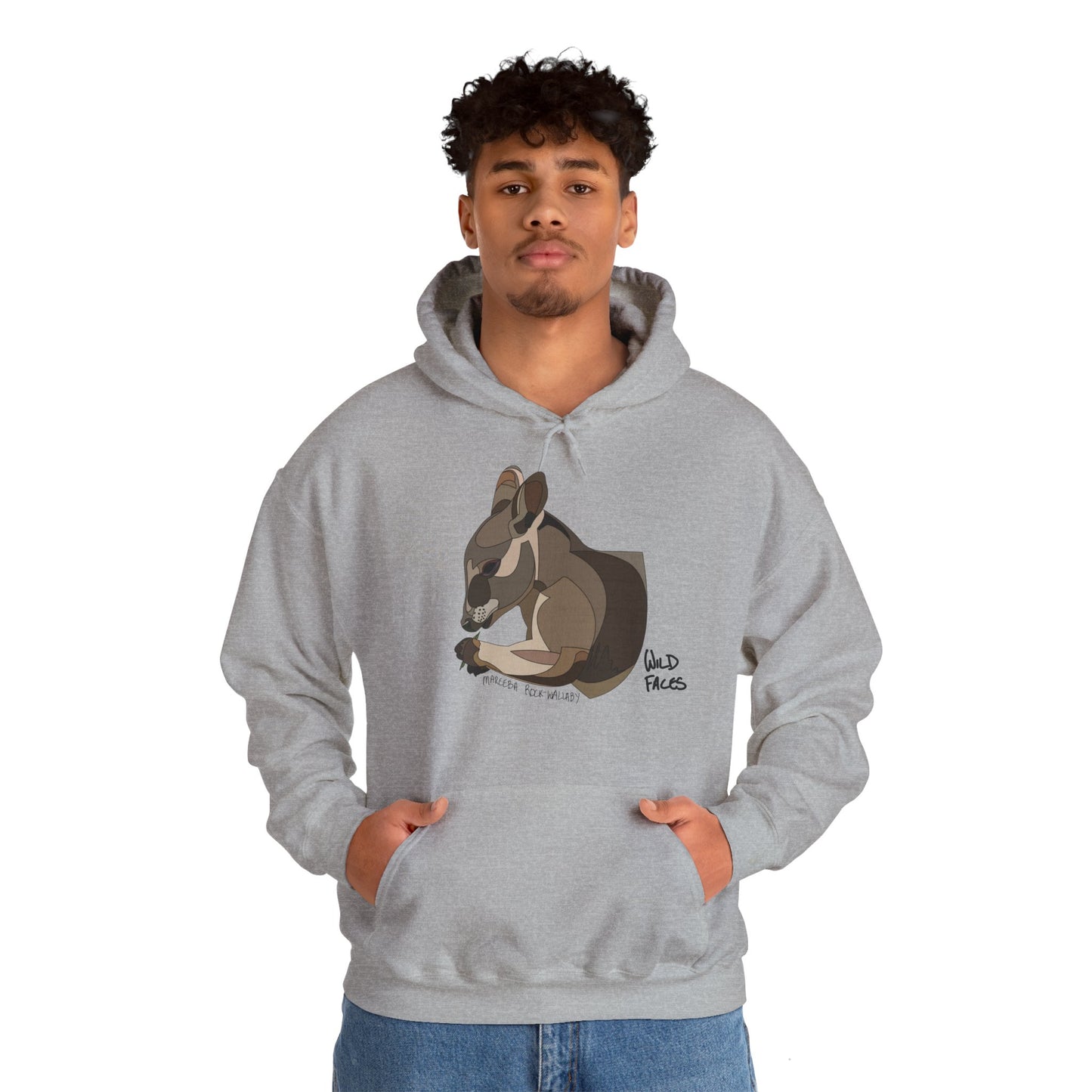 Mareeba Rock-wallaby | Unisex Heavy Blend™ Hooded Sweatshirt