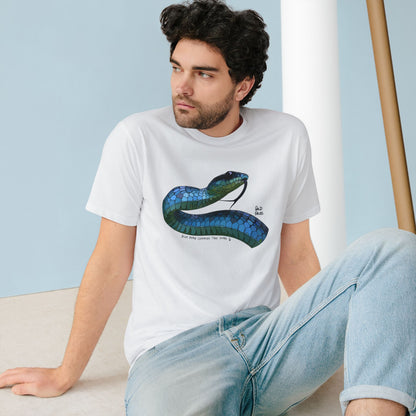 Blue Phase Common Tree-snake | Organic Staple T-shirt