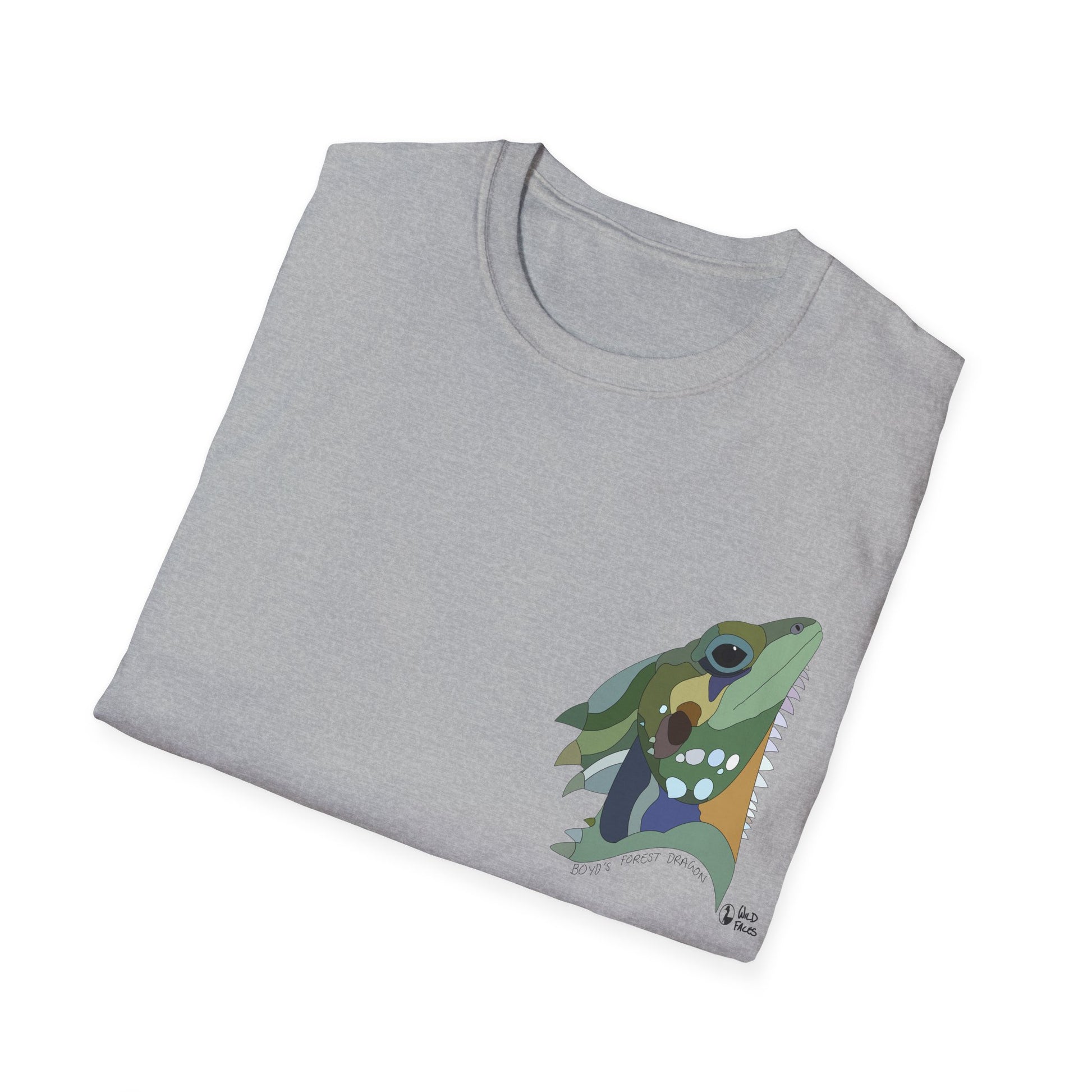 Boyd's Forest Dragon - Small design - Unisex Softstyle T-Shirt Printify