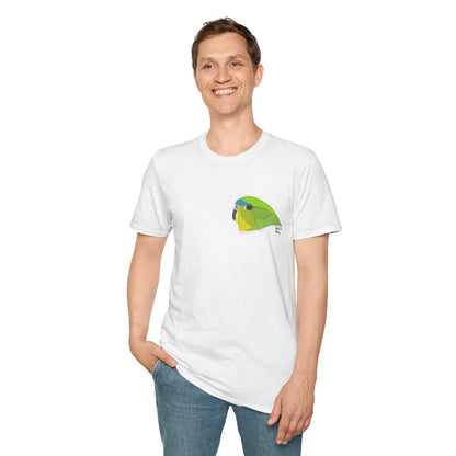 Orange-bellied Parrot - Small design- Unisex Softstyle T-Shirt