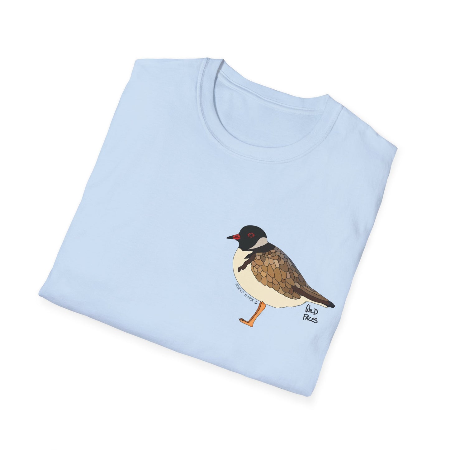 Hooded Plover - Small design - Unisex Softstyle T-Shirt