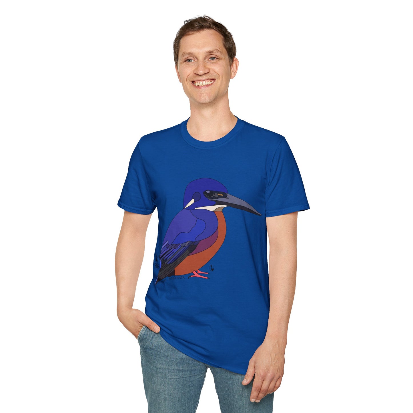 Azure Kingfisher - Unisex Softstyle T-Shirt