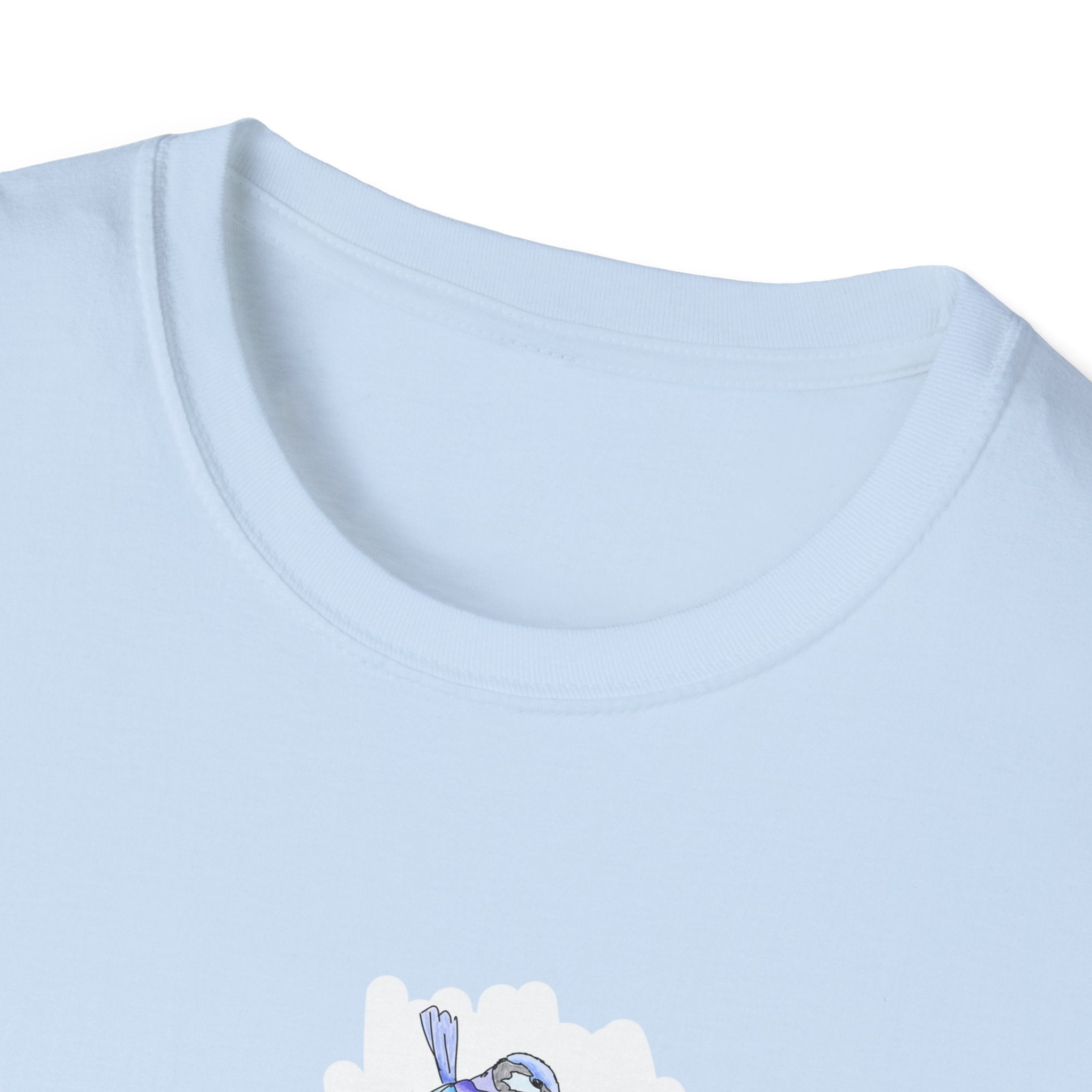 A trio of  Fairy-wrens (spendid, superb and lovely) - Small design - Unisex Softstyle T-Shirt Printify