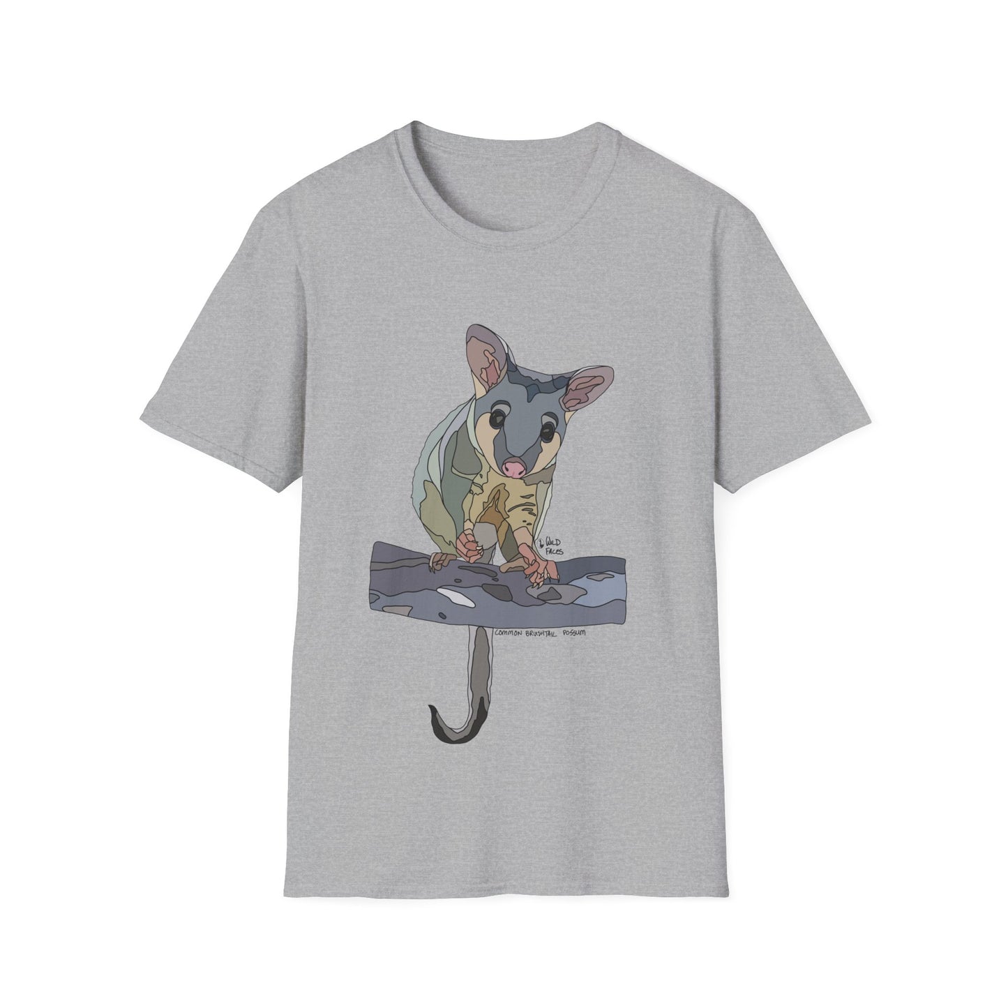 Common Brushtail Possum - Unisex Softstyle T-Shirt Printify