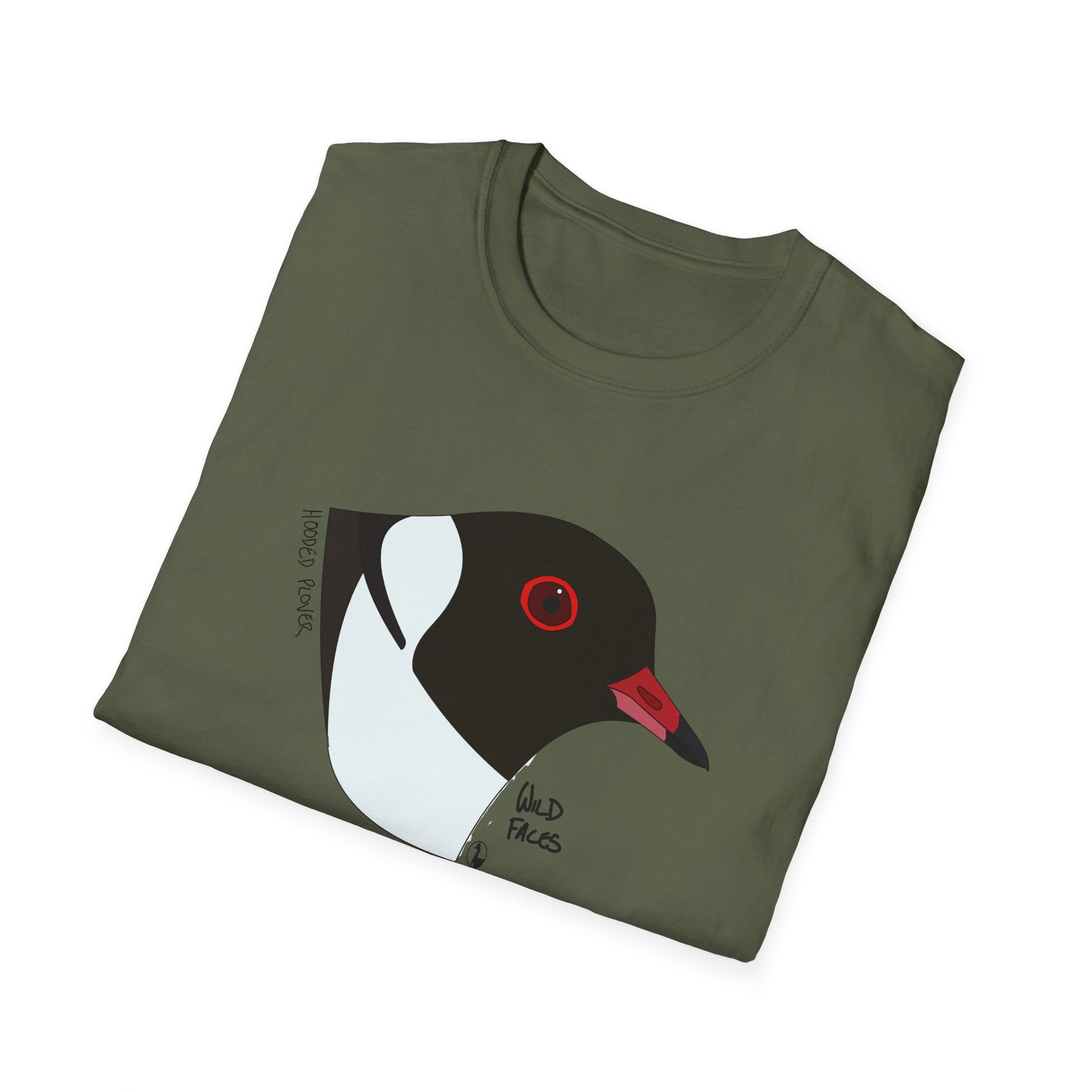 Hooded Plover Head- Unisex Softstyle T-Shirt Printify