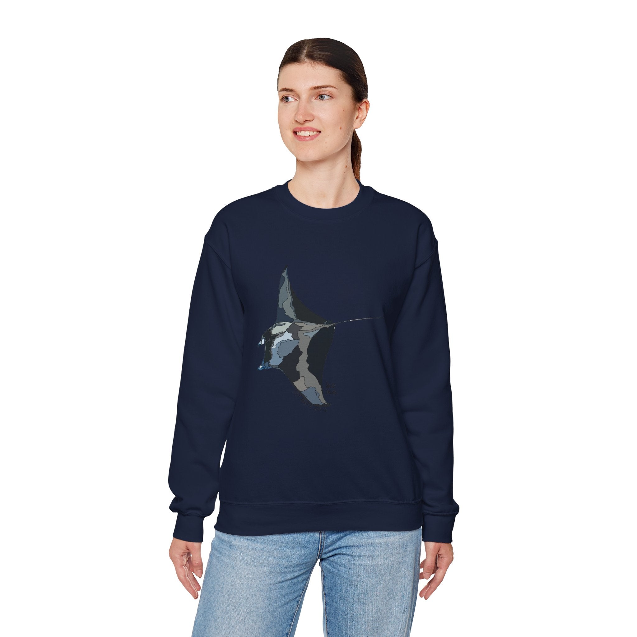 Reef Manta Ray | Unisex Heavy Blend™ Crewneck Printify