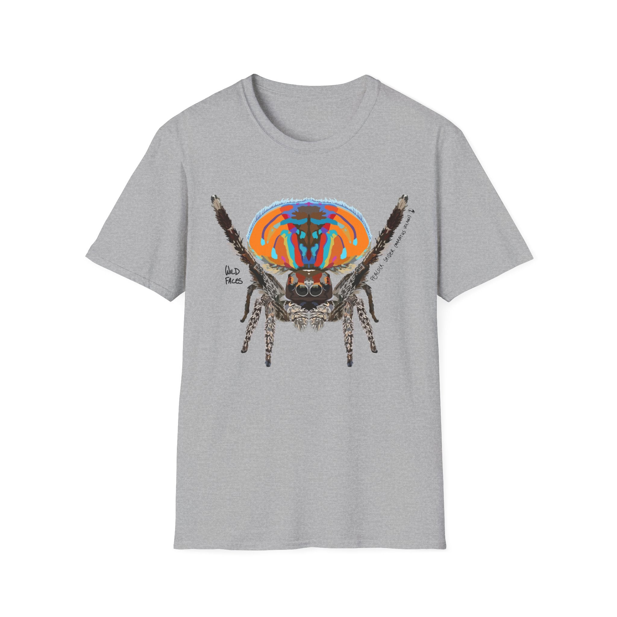 Peacock Spider (Maratus Volans) - Unisex Softstyle T-Shirt