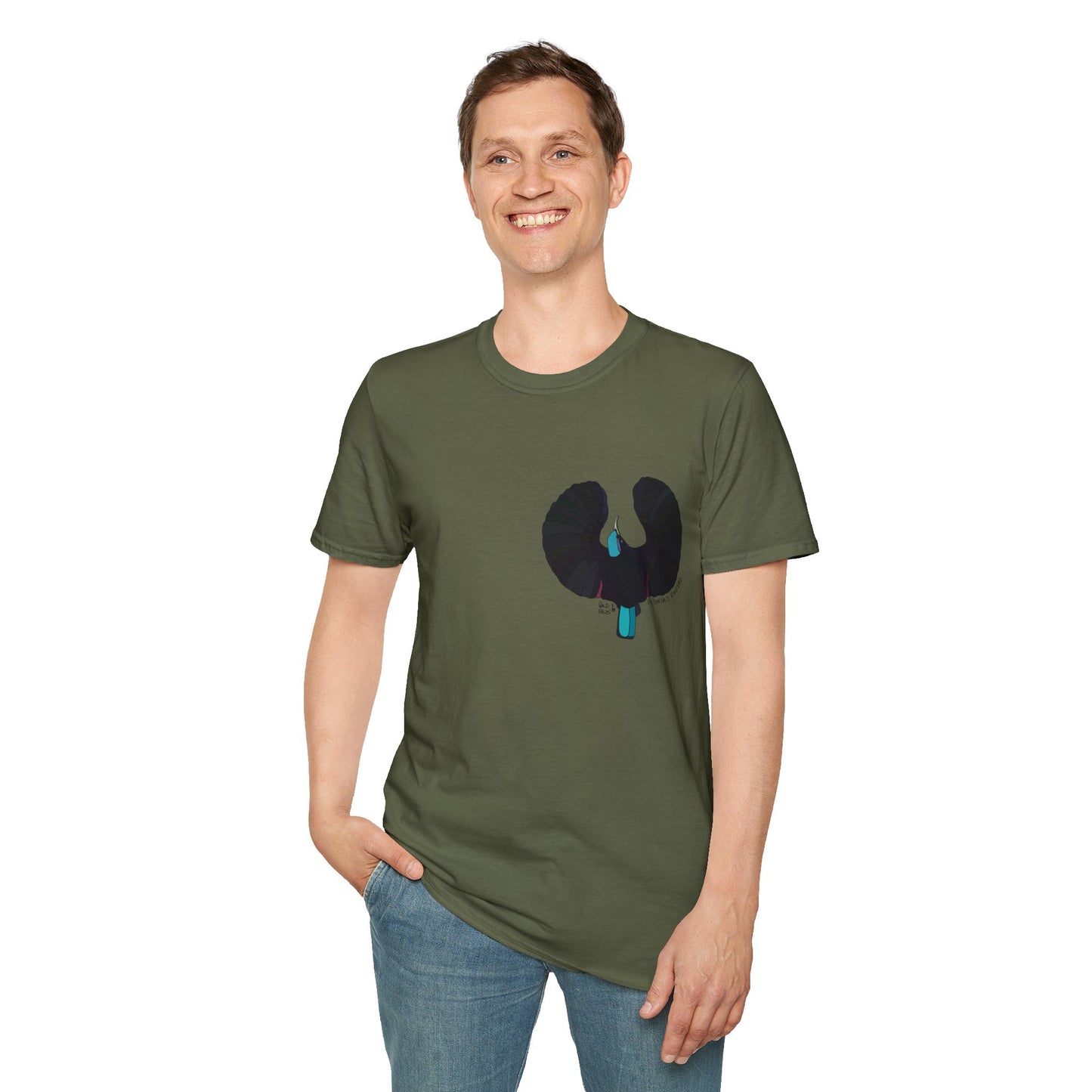 Victoria's Riflebird - Unisex Softstyle T-Shirt