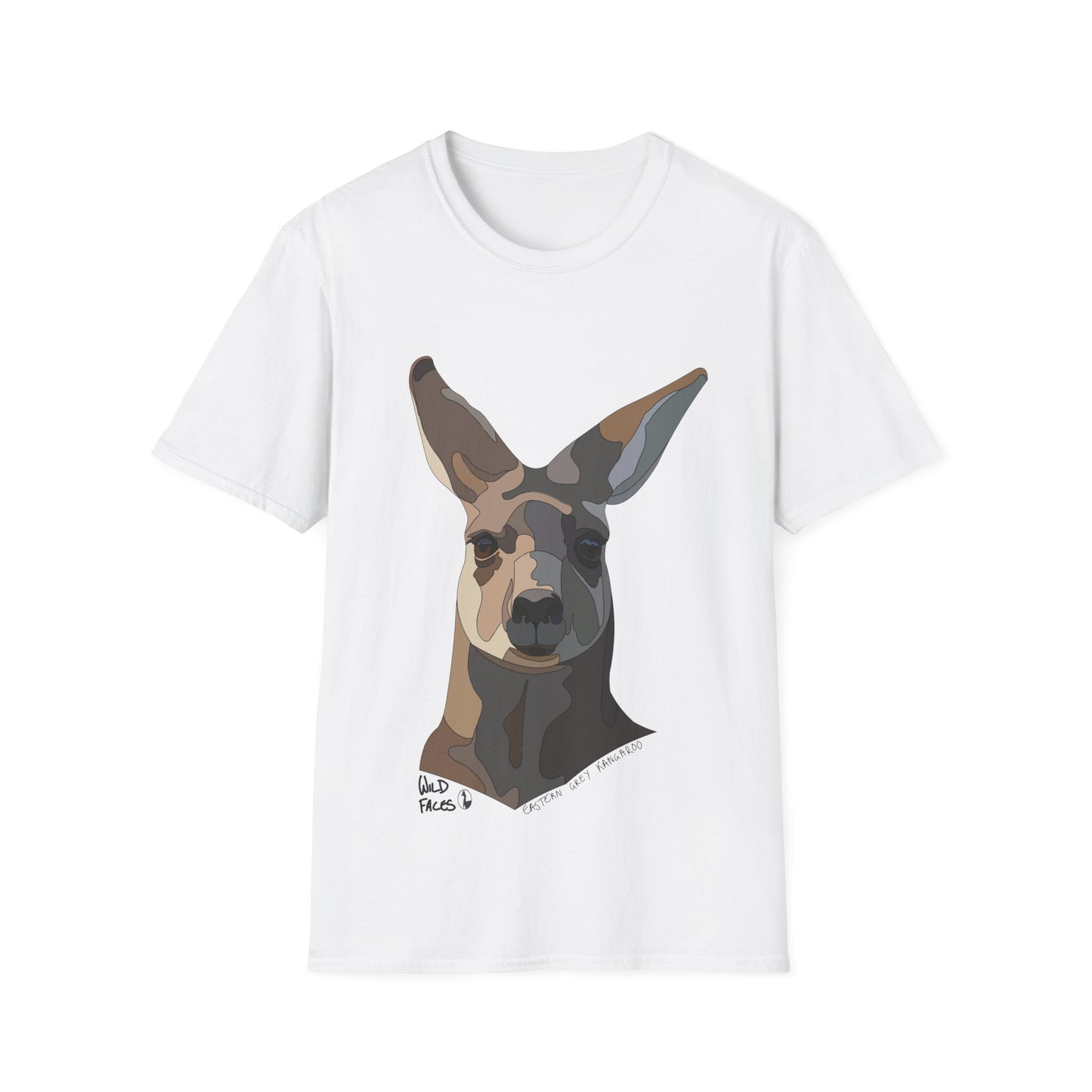 Eastern Grey Kangaroo - Unisex Softstyle T-Shirt Printify