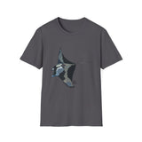 Reef Manta Ray- large design - Unisex Softstyle T-Shirt Printify