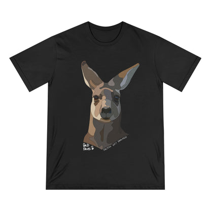 Eastern Grey Kangaroo (white font) | Organic Staple T-shirt